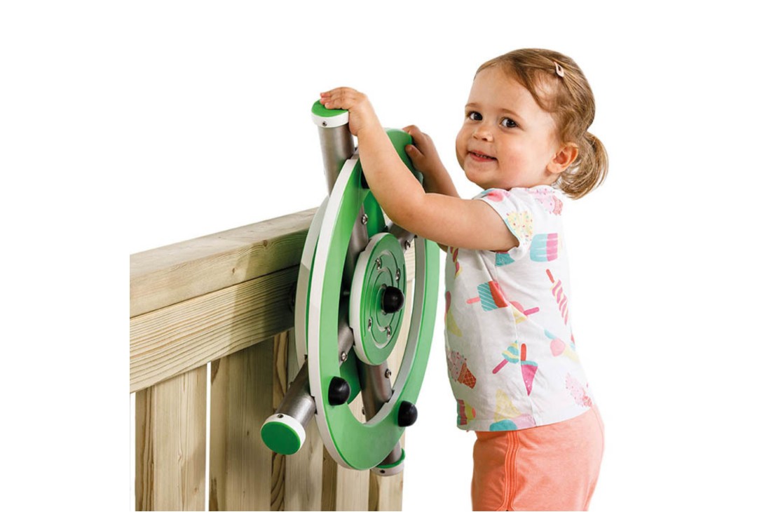 Steering Wheel 'x'Stainless Steel HDPE KBT Commercial Play Equipment